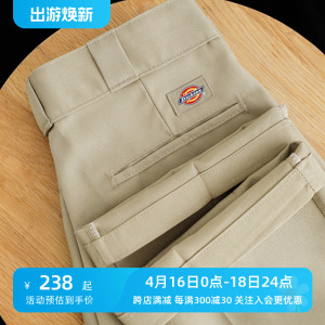 美版正品dickies874迪克斯宽松直筒工装裤男女同款休闲裤滑板裤子