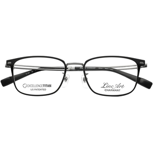 charmant夏蒙眼镜架男士titanium镜架商务超轻纯钛眼镜框XL1807