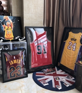 定制球衣装裱相框明星挂墙网球足球NBA篮球纪念收藏展示衣框相框