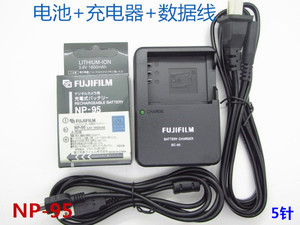 富士X100 X100S F30 F31 数码相机配件NP-95电池+充电器+数据线
