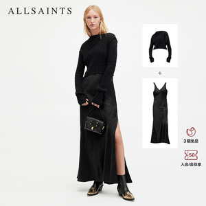 ALLSAINTS女士针织连衣裙2件套羊毛衫吊带裙2024春新款W210DA