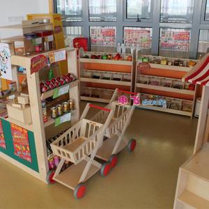 早教过家家角色区角游戏屋幼儿园区域 儿童娃娃家超市全套玩具