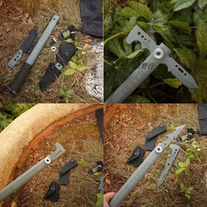 美国Tops Knives HAKET Tactical刀斧头鱼叉哨快速拆装多功能套装
