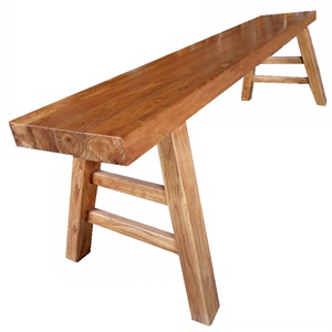 百益永进长凳实木长条凳实木长板凳泡茶长凳老榆木餐凳家用复古矮