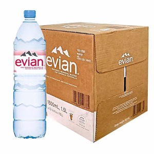 法国Evian依云天然矿泉水1.5L大瓶装家用天然高端弱碱性饮用水