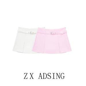 ZX欧美风 ADS女装 2024夏季新款时尚配腰带裙裤 5427438