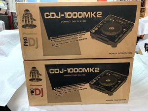 二手dj设备先锋PIONEER CDJ1000MK2打碟机一对带包装日本原电100V