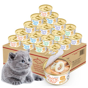 猫罐头猫乐适 泰国原装进口猫咪营养湿猫粮零食 整箱装75克X24罐