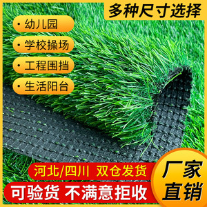 仿真草坪地毯假草皮绿色塑料装饰人工造草地户外围挡幼儿园足球场