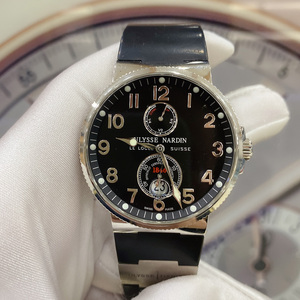 二手正品雅典航海系列精钢材质41mm表径日历自动机械休闲男士手表