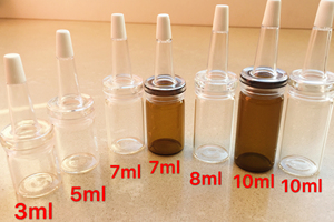 3毫升10ml玻璃分装瓶 精油乳液香水胶墨水小样配喇叭滴头瓶