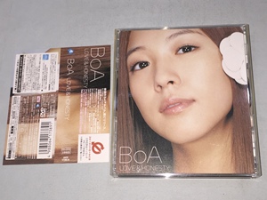 【日】已拆 宝儿 BoA LOVE&HONESTY CD+DVD 初回专辑 带侧边