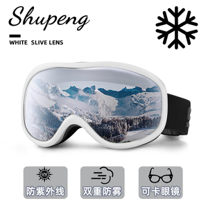 2023新款滑雪镜护目镜男滑雪眼镜雪山登山近视变色球面磁吸柱面