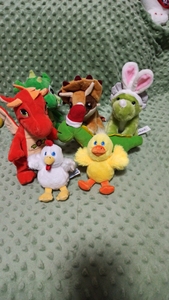 外贸原单恐龙毛绒玩具公仔玩偶儿童礼物小鸡鸭子