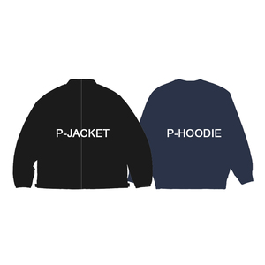 P3 APPLIQUE CREW Hoodie/Moto Shell Jacket