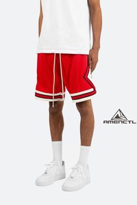 Mnml FOG风格红色网眼松梆透气夏季薄款宽松运动休闲篮球短裤现货