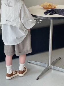 波拉bora韩国童装男童时尚短袖T恤2024夏季新款儿童韩版宽松半袖