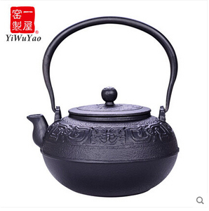 一屋窑老铁壶日本龙文铸铁茶壶可电陶炉烧茶煮开水专用铸铁壶包邮