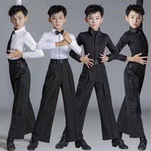 新款少儿男童拉丁舞蹈演出服儿童标准考级服比赛服男孩拉丁表演服