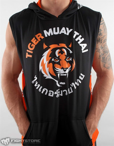 Tiger Muay Thai泰国老虎拳击UFC搏击MMA运动连帽衫播求冲膝无袖