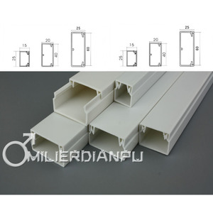 杭州鸿雁PVC接线TE40*20 TE型线槽 明装塑料线槽 单价/米