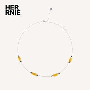 HEROINE Hush Necklace 925纯银玉髓项链 设计师品牌原创小众首饰