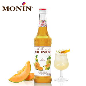 莫林MONIN蜜瓜风味糖浆玻璃瓶装700ml咖啡鸡尾酒果汁饮料