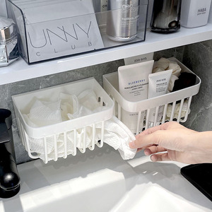 洗脸巾收纳盒浴室壁挂洗手台镜柜二次废弃用过的卸妆棉收纳置物架