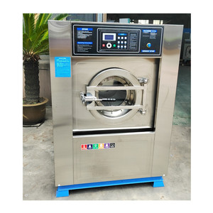 广东工业大型洗衣机设备20公斤全自动变频滚筒不锈钢消防医用工厂
