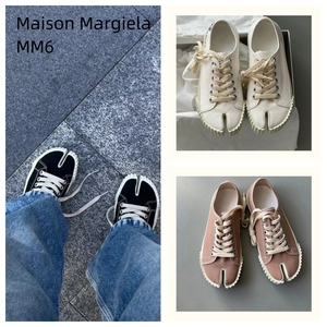 代购 Maison Margiela马吉拉Tabi分趾鞋MM6方头帆布饼干男女鞋子