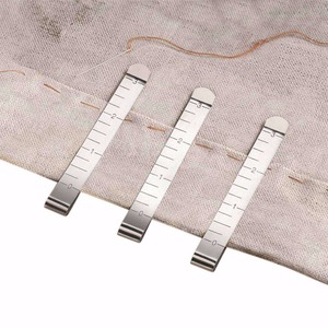 金属缝纫卷边夹缝纫夹子3英寸测量尺绗缝夹diy服装缝纫固定标记用