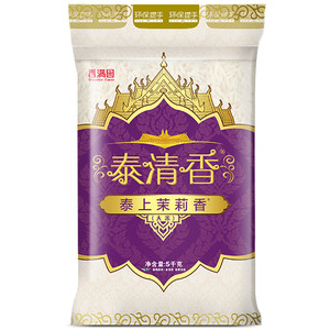 包邮 香满园茉莉香米5kg 泰清香大米 籼米 长粒米 袋装米 10斤装