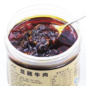 四川特产乐山罗诚豆豉牛肉复合酱230g辣味固态好吃拌饭面炒菜食品