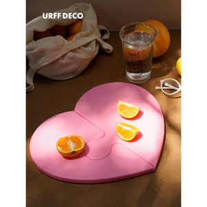 URFF DECO心形拼图菜板可拆卸分类食品级PE抗菌防霉厨房轻食砧板