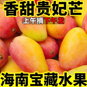 海南贵妃芒果新鲜5斤红金龙芒果应季时令水果当季新鲜水果包邮9