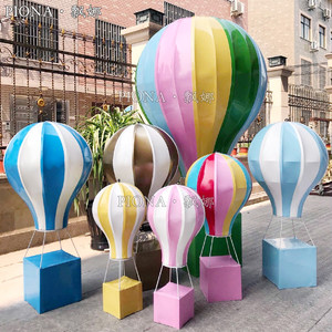 春季户外热气球装饰美陈售楼处景区商场布置道具大型dp点场景摆件