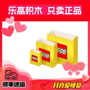 乐高LEGO官方购物纸袋包装手提袋礼品袋积木玩具送礼袋特大中小号