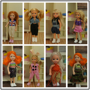 娃娃衣服 适合10-12厘米左右小凯丽休闲衣服 裙子 凯利公主服装