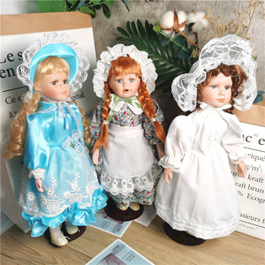 田园欧式女仆出口陶瓷娃娃卧室客厅个性创意装饰摆件生日节日礼品
