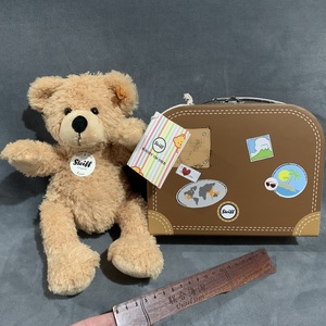 德国手工Steiff手提箱里的泰迪小熊Fynn毛绒儿童玩具狗狮子礼物