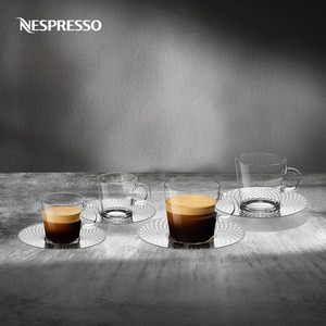 【入会享半价福利】Nespresso原装View系列咖啡杯不锈钢碟套装