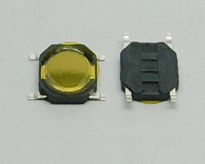 4*4*0.8mm 4x4x0.8mm 常用开关 贴片 轻触开关 按键开关 黄色贴膜