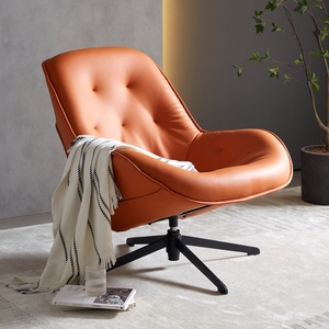 北欧休闲躺椅久坐舒适简约现代轻奢可转动艺术单人椅懒人沙发椅