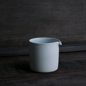 日本作家 大谷哲也 手工粗陶白釉 直筒公道杯分享杯茶海片口 现货