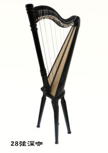 新款Kristall台湾爱尔兰竖琴乐器古典20/28/34/36/40弦专业Harp扳