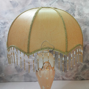 复古仿羊皮纸伞型罩带吊坠防刺眼灯罩台灯落地灯卧室可擦洗通用罩