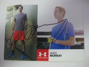 安迪 穆雷  Andy Murray 网球 ATP 官方亲笔签名卡