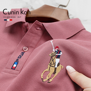 Cunin Kon【品牌】高尔夫服装短袖男士夏季POLO衫翻领刺绣T恤保罗