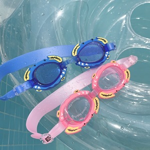 儿童泳镜男童女童小孩防水防雾卡通游泳镜儿童游泳装备眼镜套装