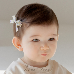 KIDSCLARA韩国婴幼儿发夹可爱公主风女宝宝蝴蝶结发饰全包不伤发